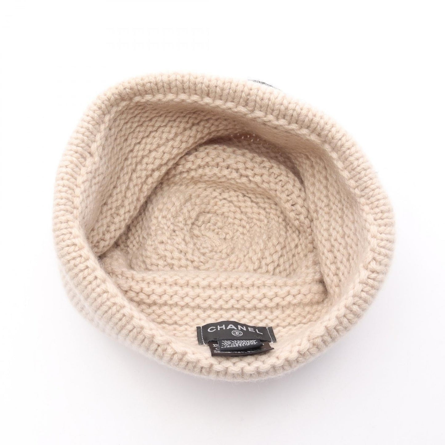 Chanel Coco Mark Cashmere Knit Cap