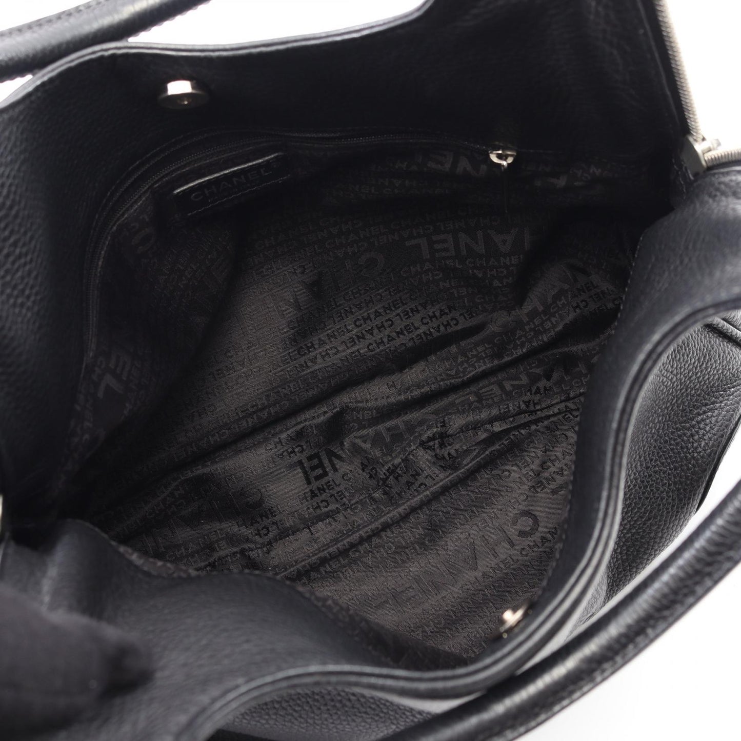 Chanel Logo Calf Tote Bag
