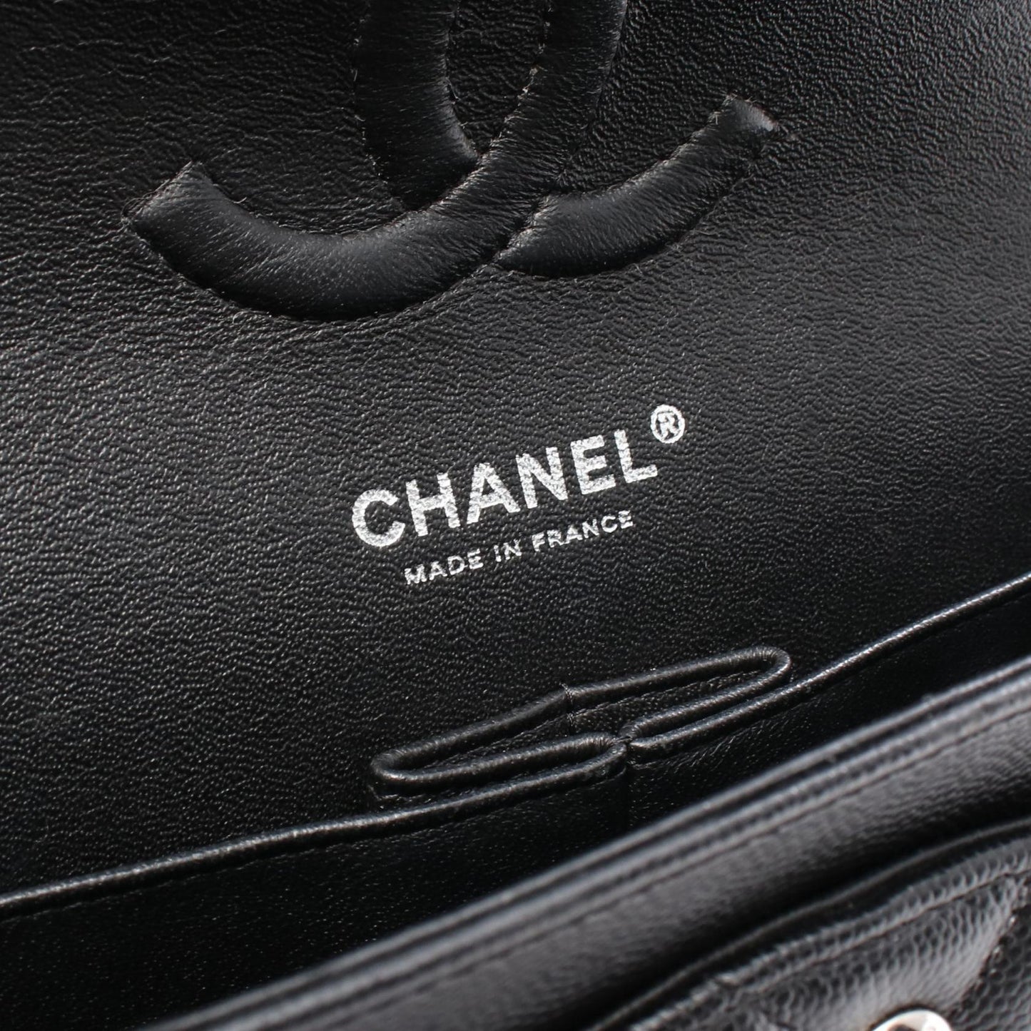Chanel Chevron V Stitch Calf Shoulder Bag