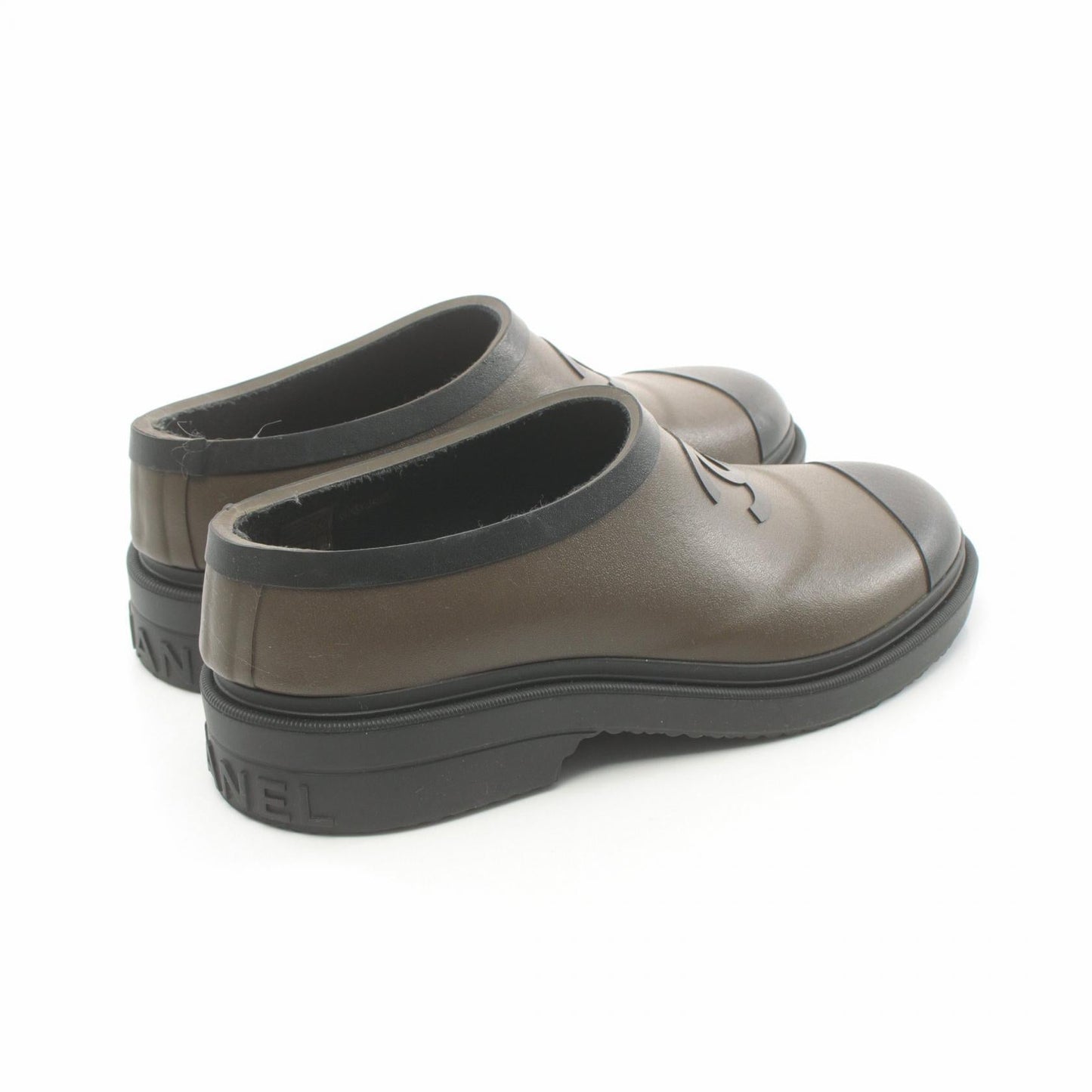 Chanel Coco Mark Rubber Slip-on Shoes