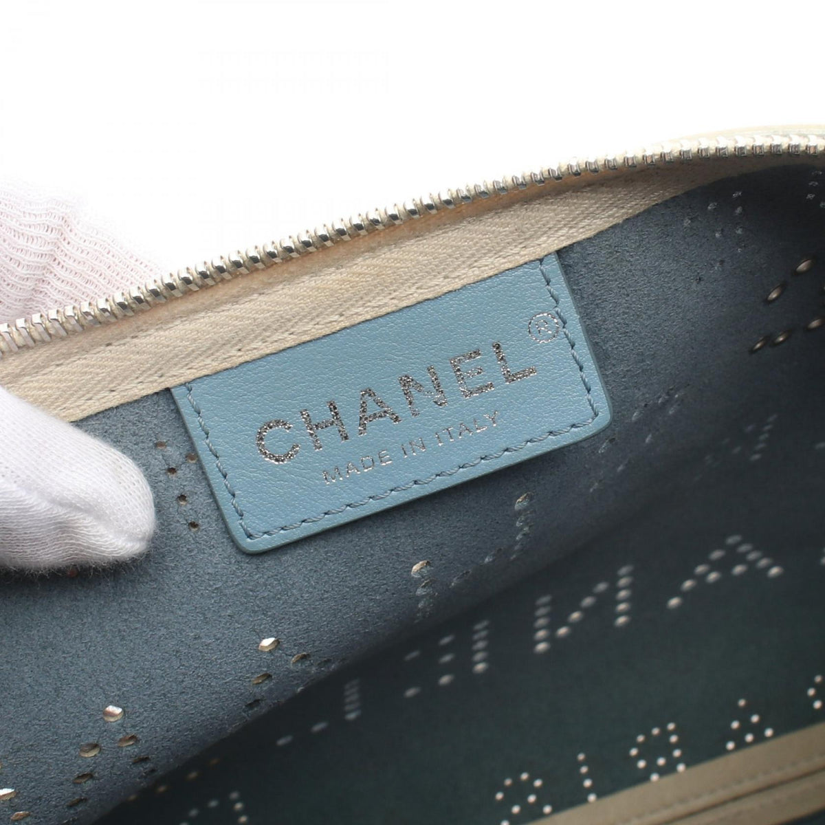 Chanel Leather Pouch Clutch