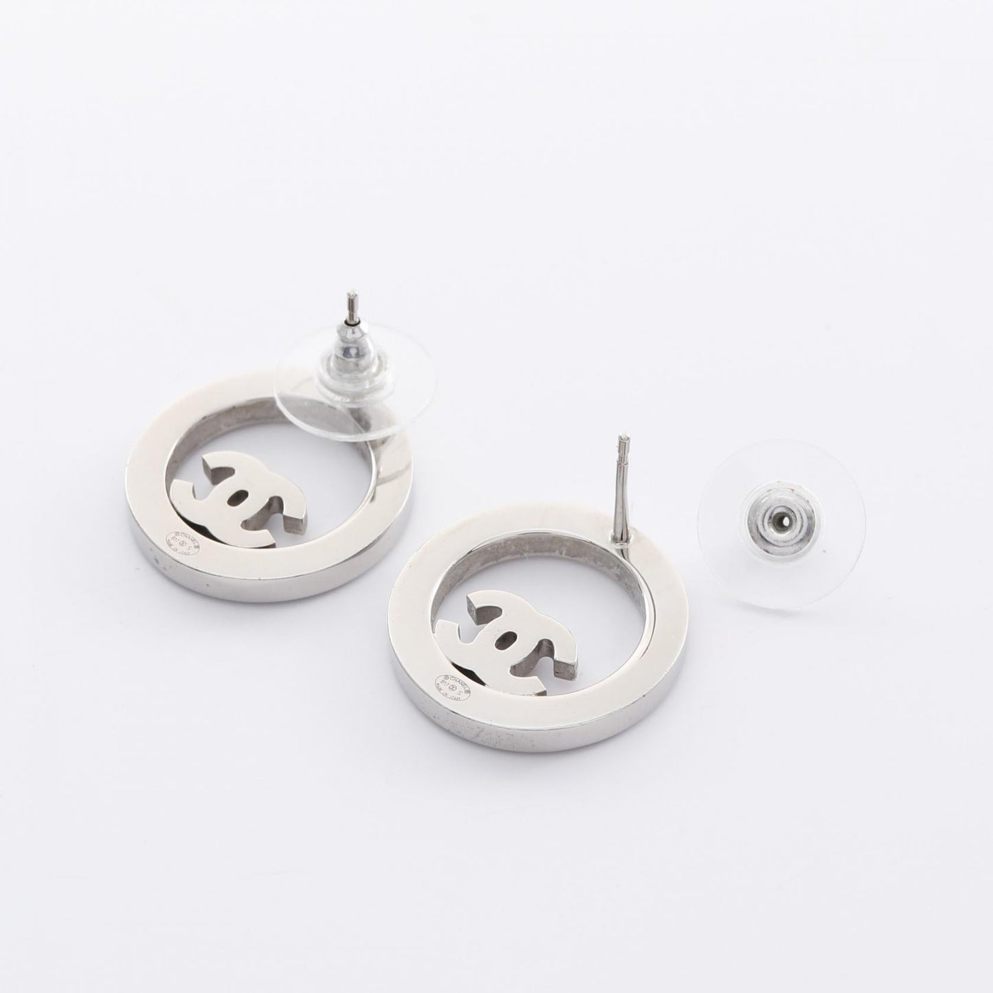 Chanel Coco Mark Circle Earrings