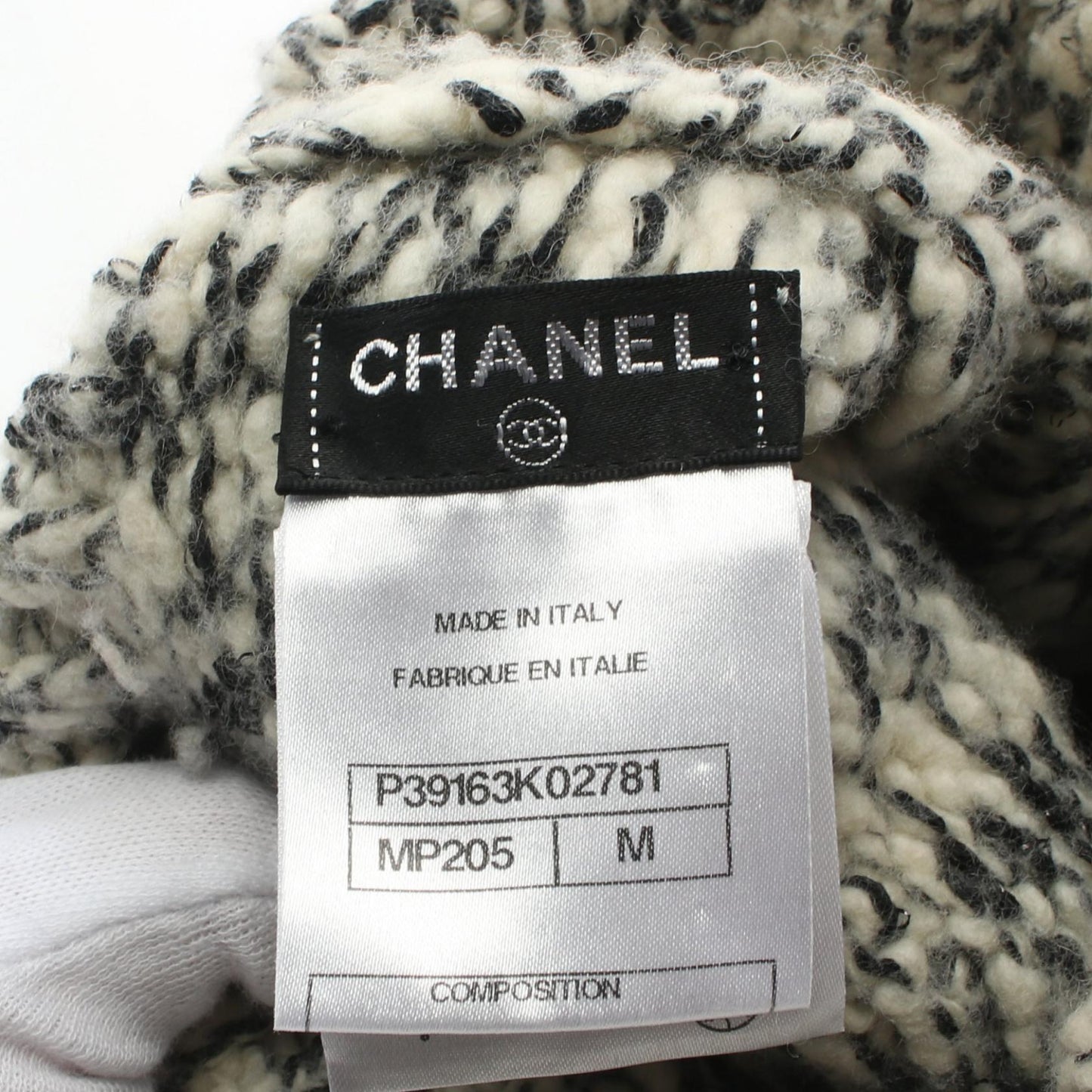 Chanel Coco Mark Wool Cashmere Cotton Hat