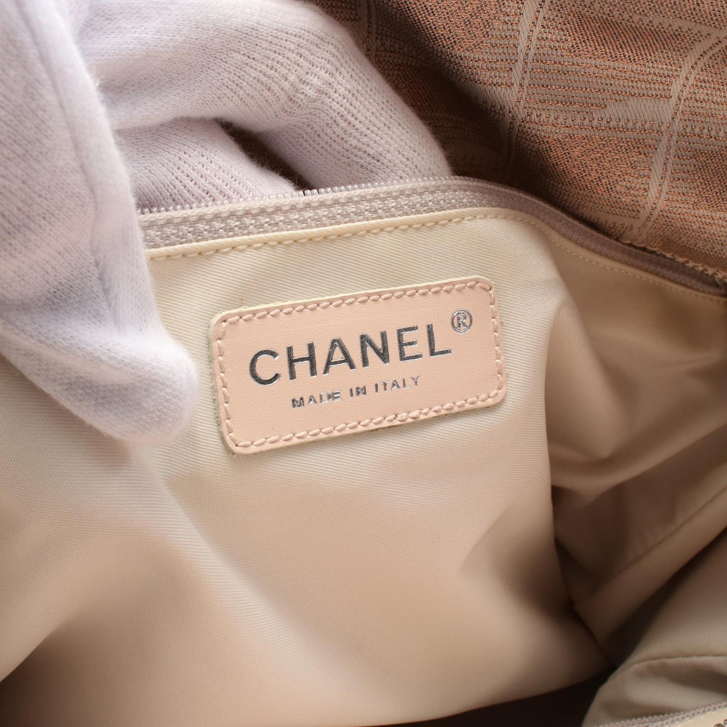 Chanel New Travel Line GM Leather Nylon Canvas Tote Bag