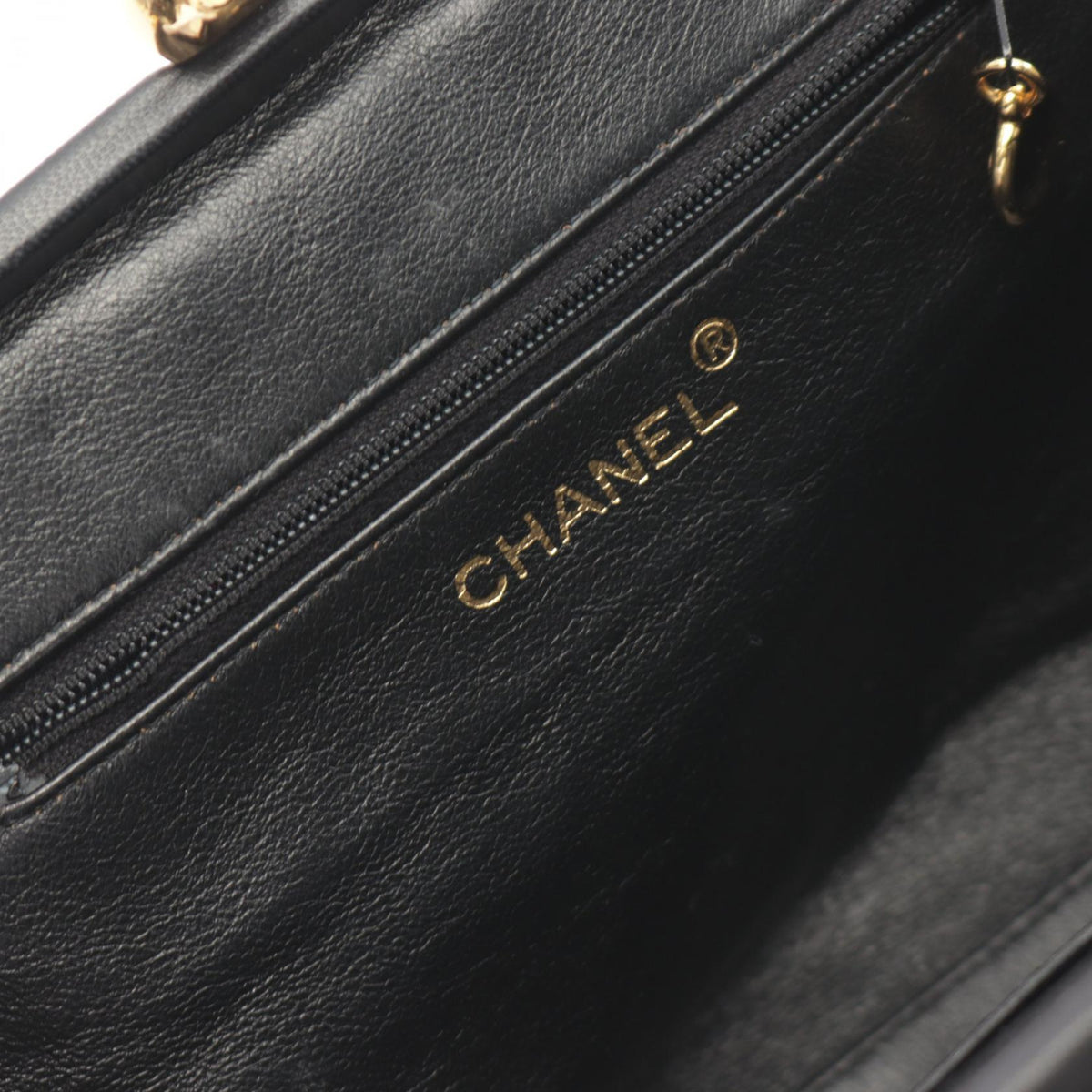Chanel Lambskin Matelasse Handbag Black