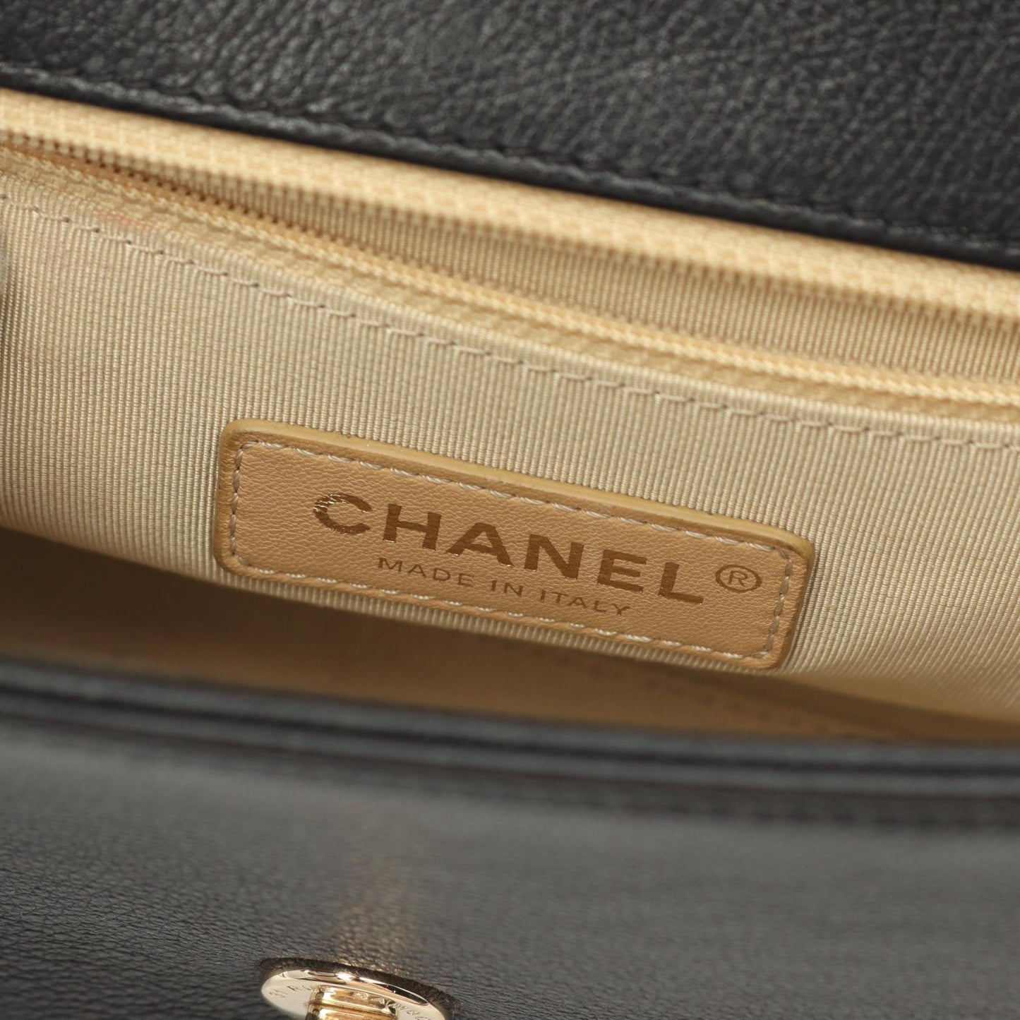 Chanel Matelasse Click Label Leather Shoulder Bag
