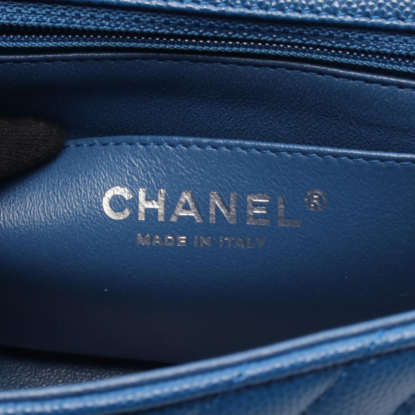Chanel Chevron V Stitch Caviar Skin Shoulder Bag