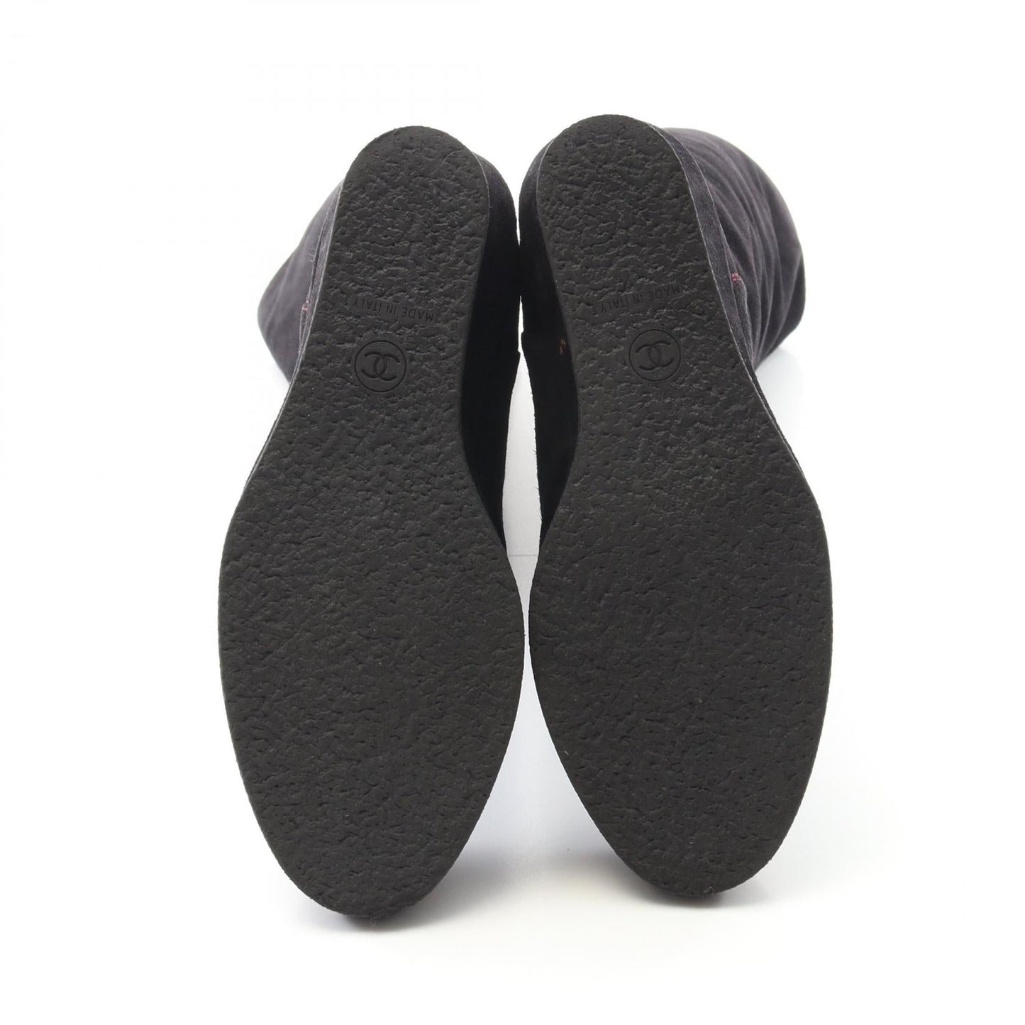 Chanel Coco Mark Suede Boots