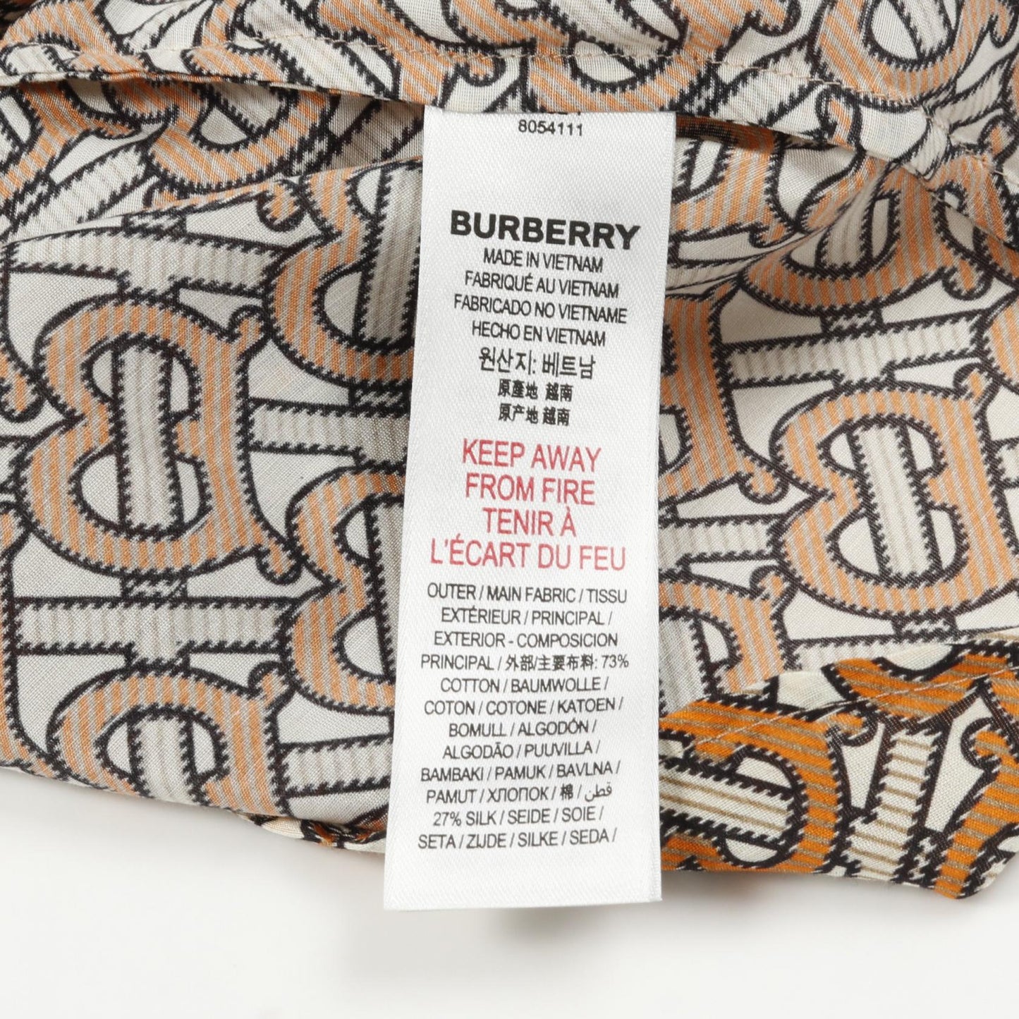 Burberry TB Monogram Cotton Silk Top