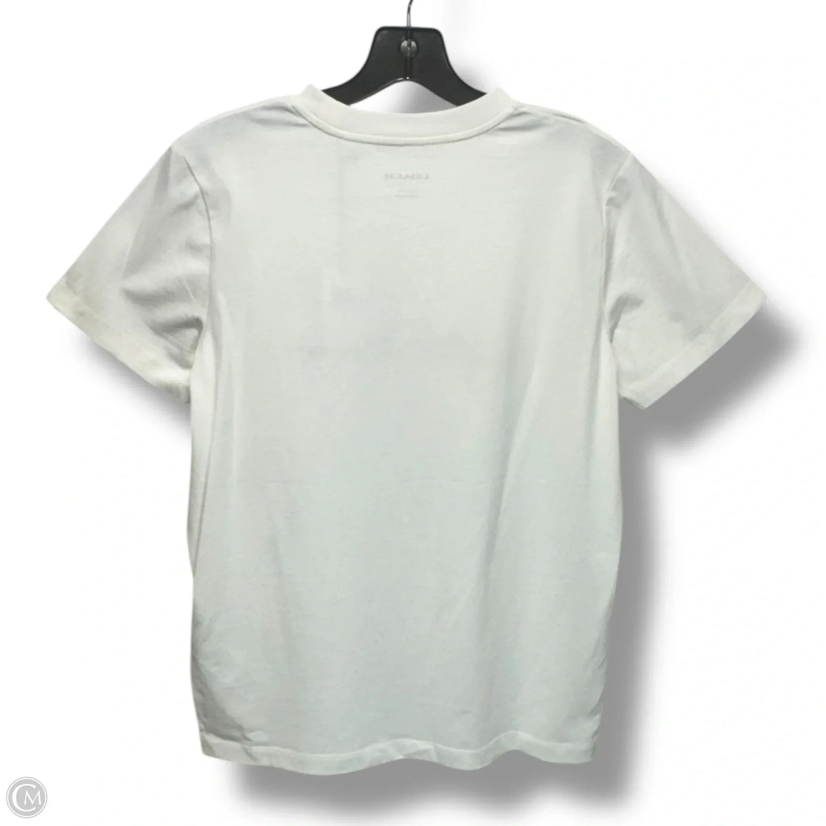 Logo Graphic T-Shirt Designer By Coach In Cream, Size: XS