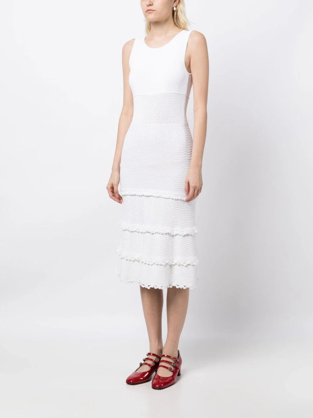 White Knit Dress