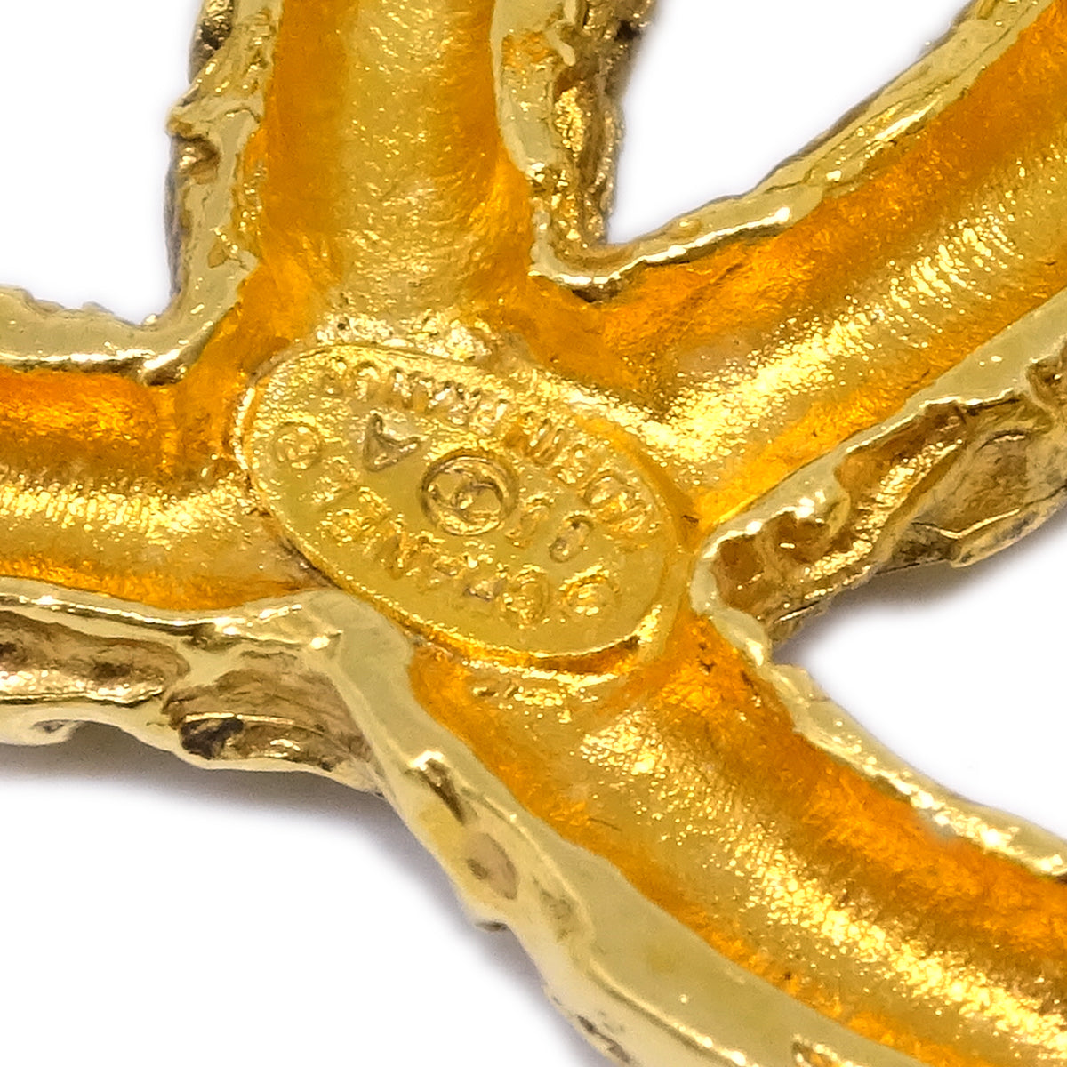 Chanel Gold CC Brooch Pin 03A