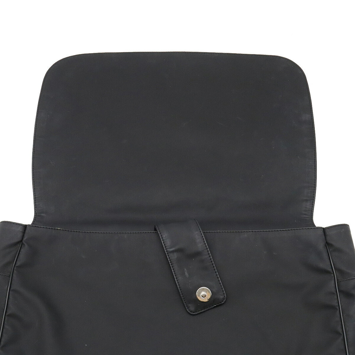Chanel Rubber Coated Messenger Bag Black