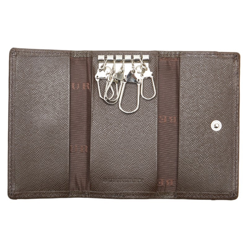 Burberry Nova Check Canvas Leather Key Case