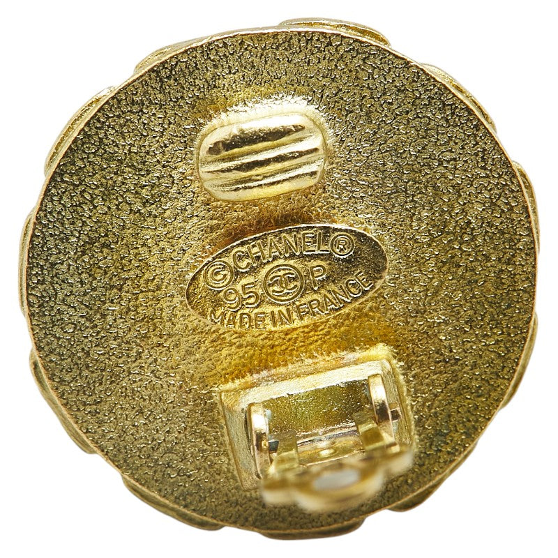 Chanel Coco Mark Round Earrings