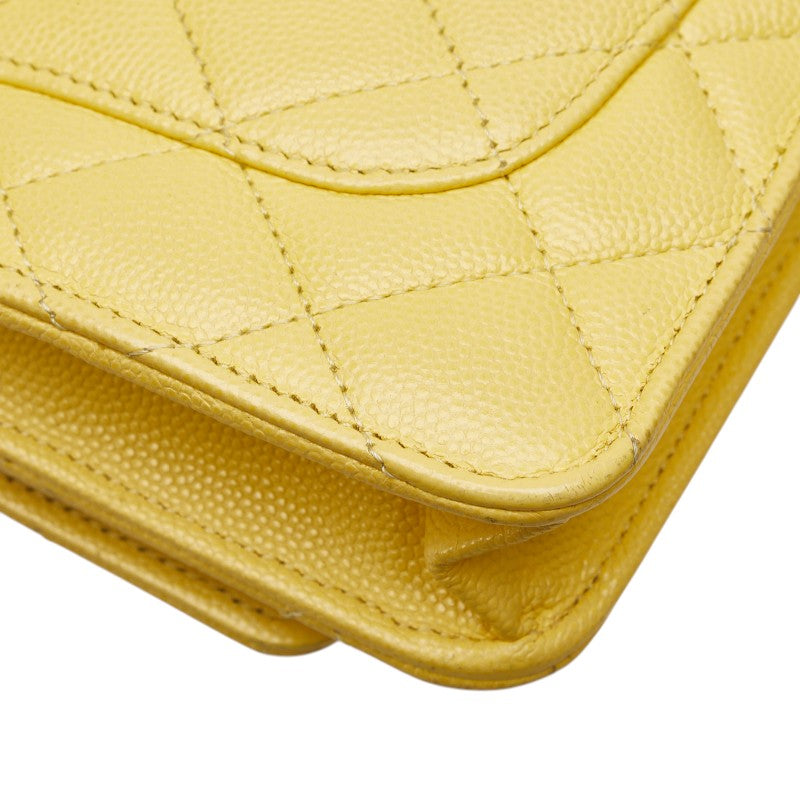 Chanel Matelasse Caviar Skin Chain Shoulder Wallet