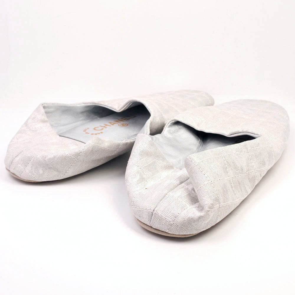 CHANEL Other shoes canvas Silver New travel line Room shoes Women(Unisex) 36 Used