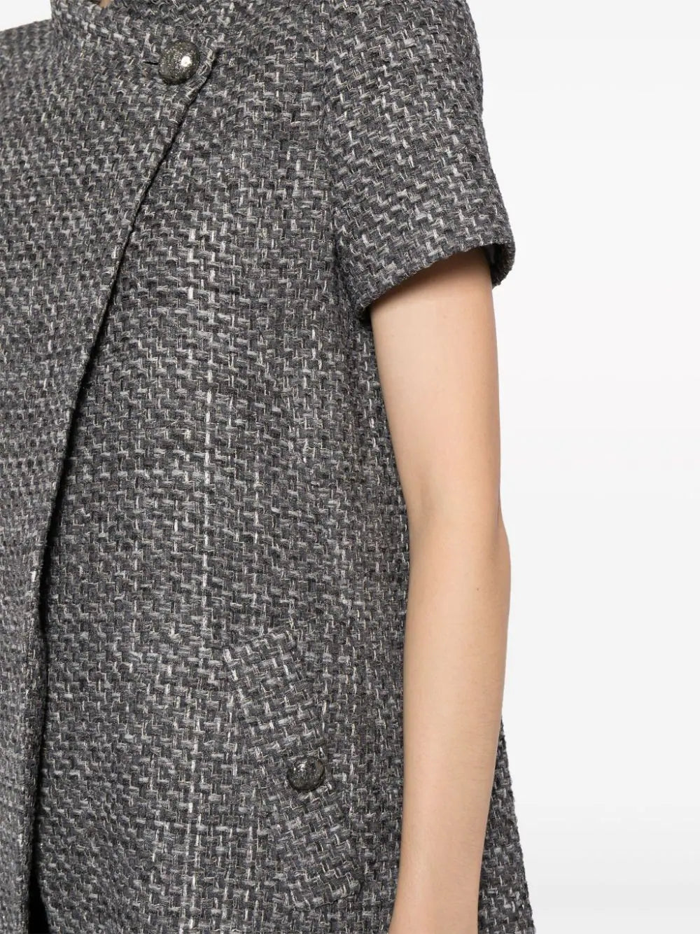 Short-sleeved Elongated Cotton Jacket