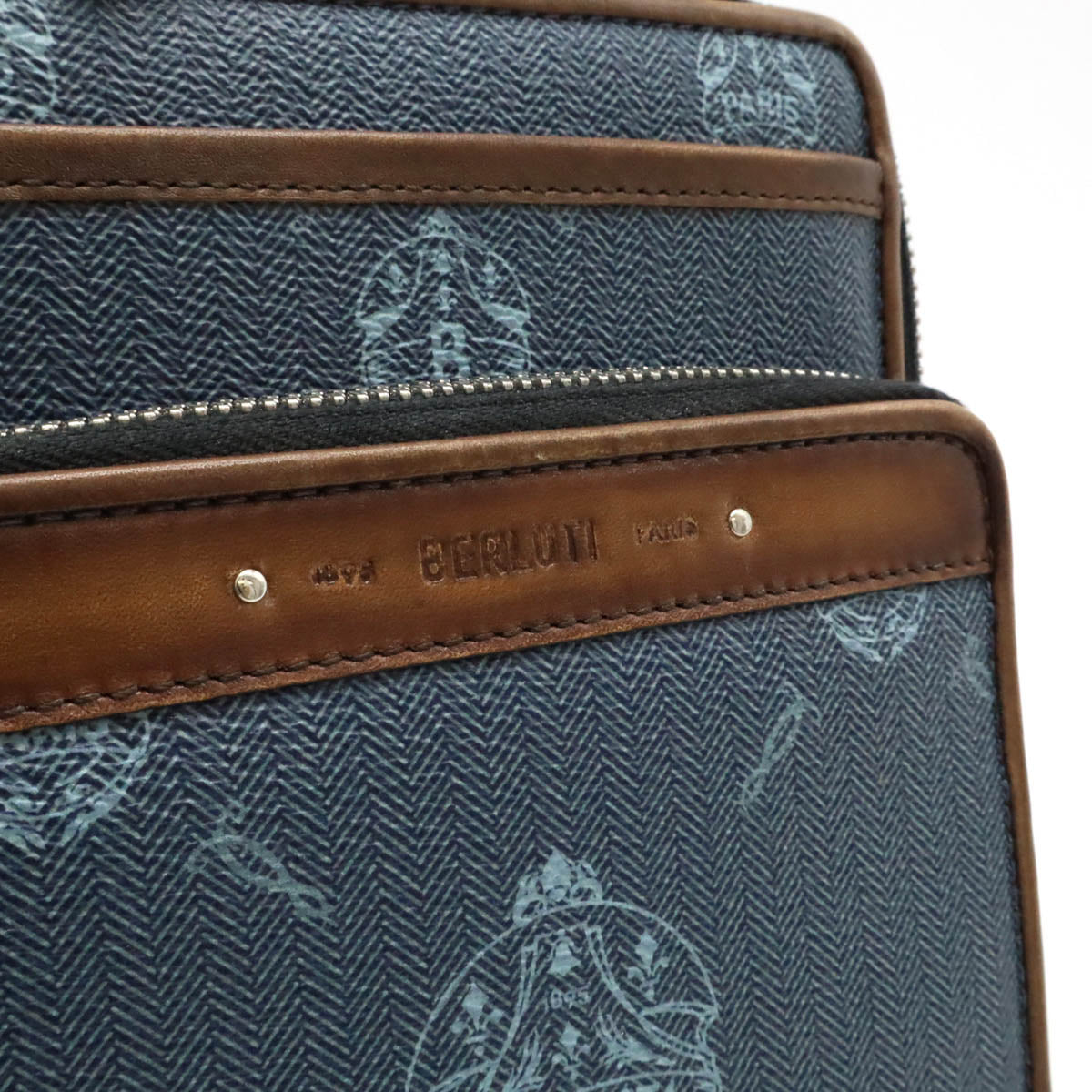 Berluti Venezia Leather Miles PM Shoulder Bag