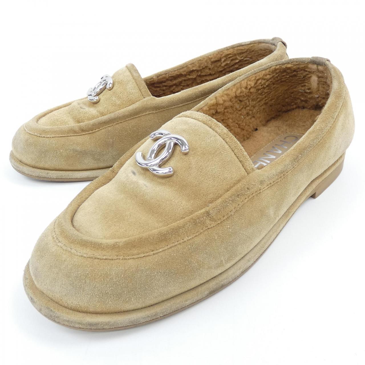 Chanel G45886B17970 Suede Calfskin Shoes