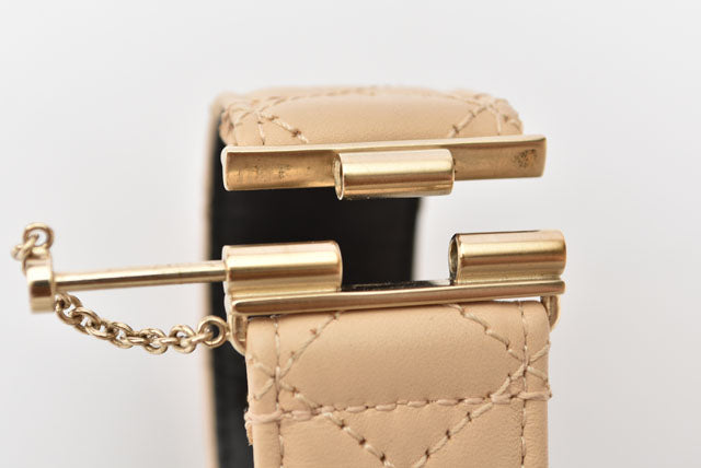Chanel Matelasse Coco Mark Pearl Motif Bangle