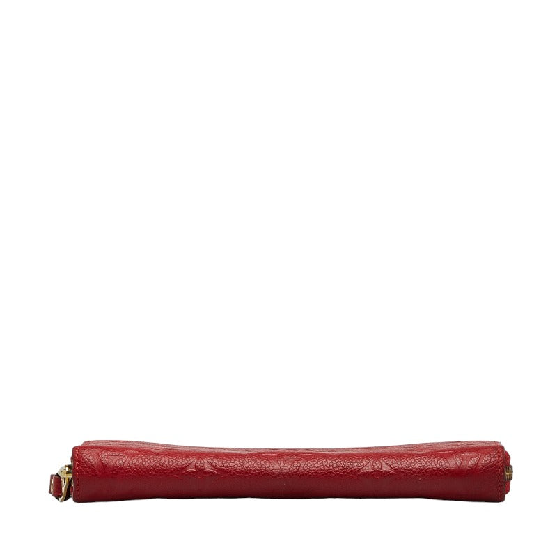 Louis Vuitton Monograms Portfolio Clementine Roundfassner Long Wallet M60169 Red Leather Ladies Louis Vuitton (London)