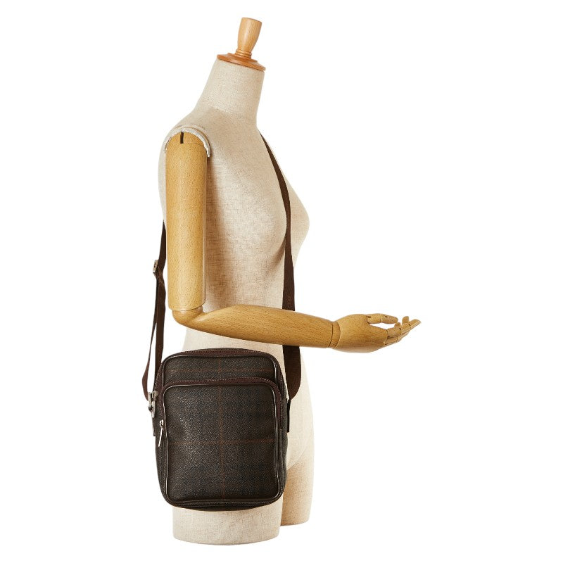 Burberry PVC Leather Crossbody Shoulder Bag