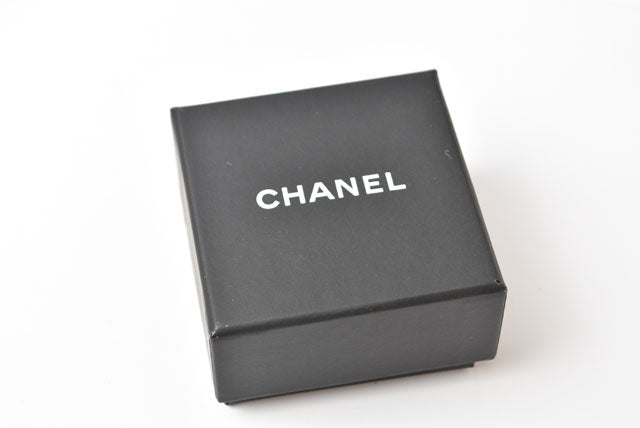 Chanel Swing Earrings CC Mark Rhinestone Champagne Gold