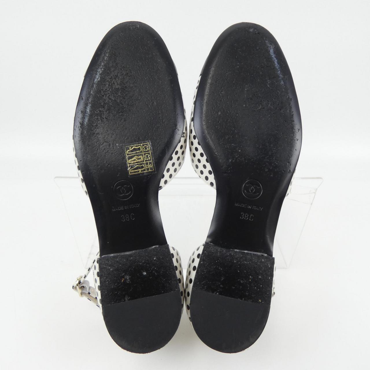 Chanel G45497B15869 Calfskin Patent Calfskin Shoes