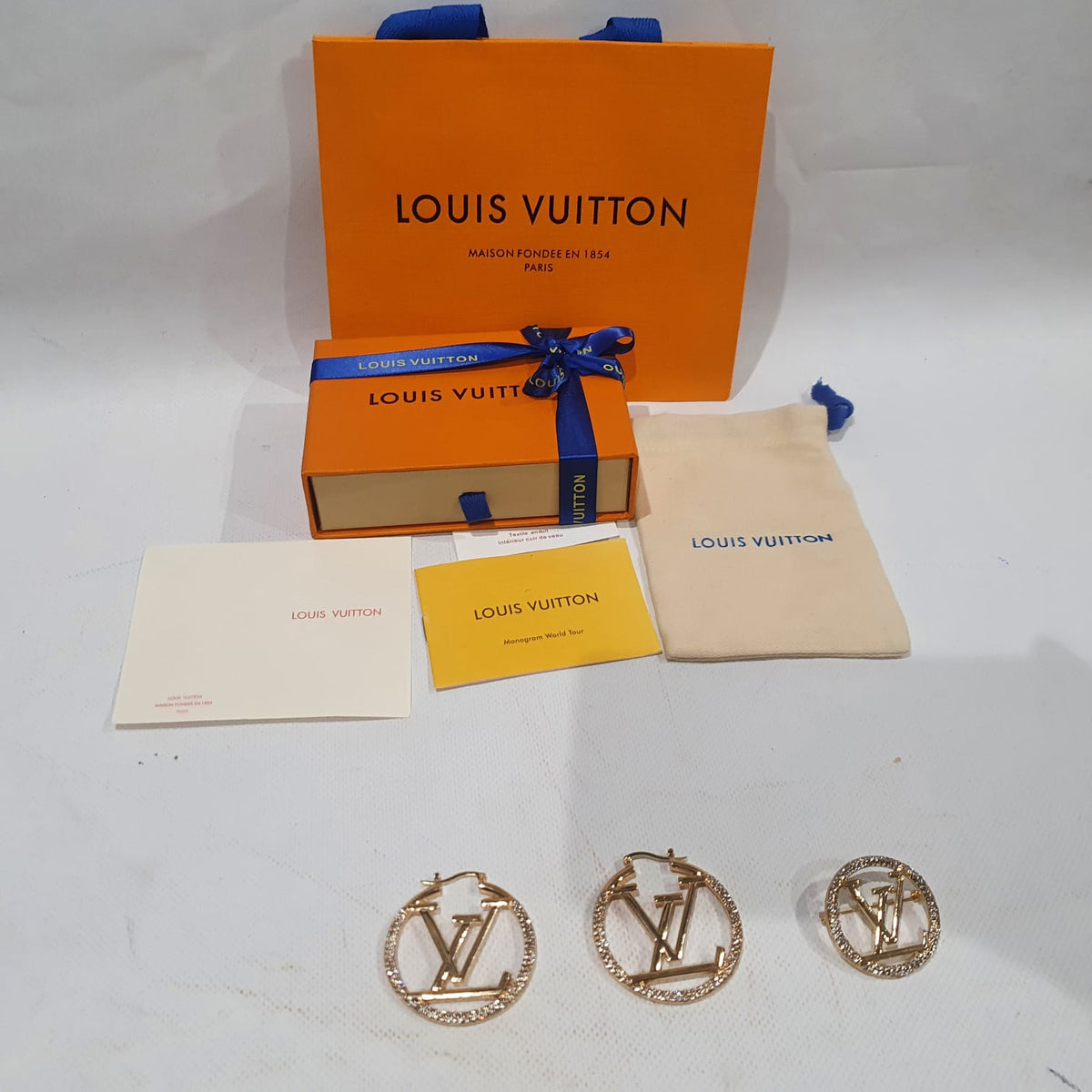 Louis Vuitton Necklace, Earrings and Brooch Set