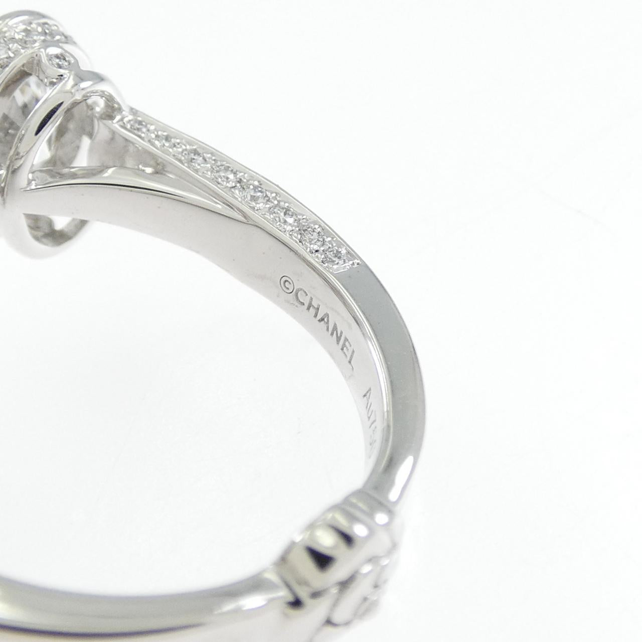 Chanel Camelia 750 White Gold Diamond Ring