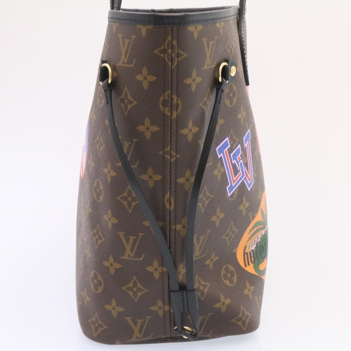 LOUIS VUITTON Monogram World Tour Neverfull MM Tote Bag M42844 LV 26563A