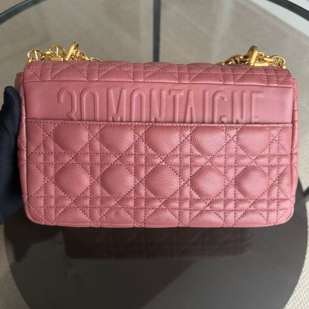 *Un* Dior Caro - Medium Cannage Calfskin Pink Gold Hardware
