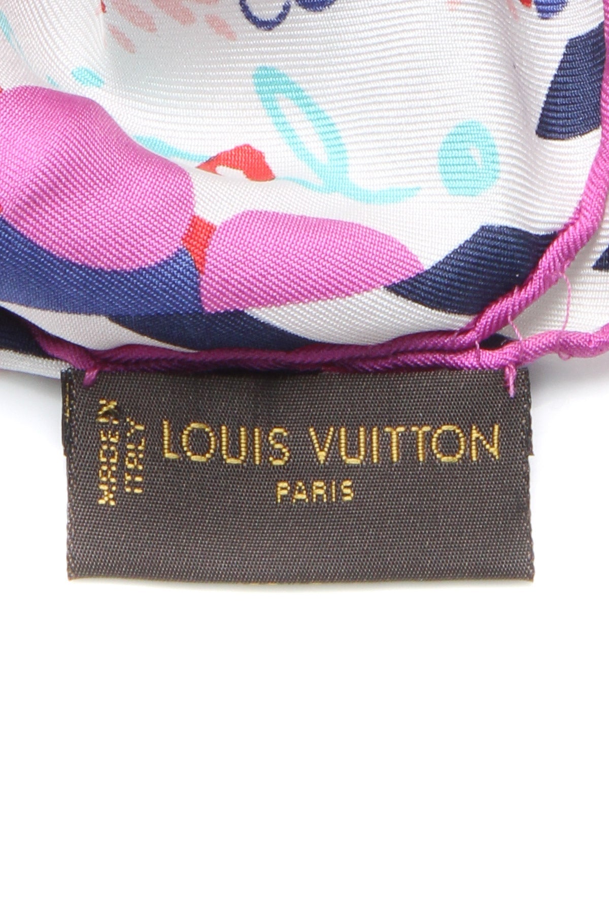 Bleu Lagoon Merveille Scarf with Vachetta Buckle