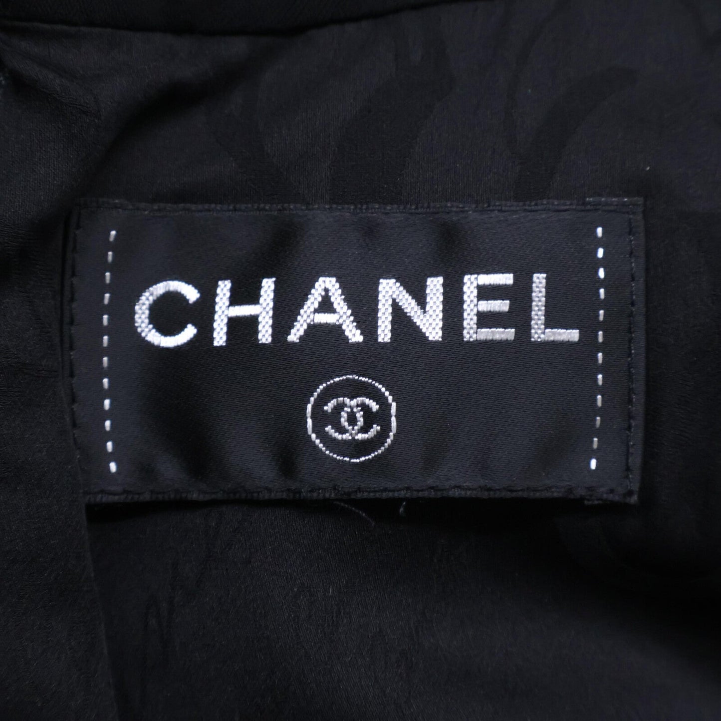 Chanel Coco Mark Plate Wool Dress