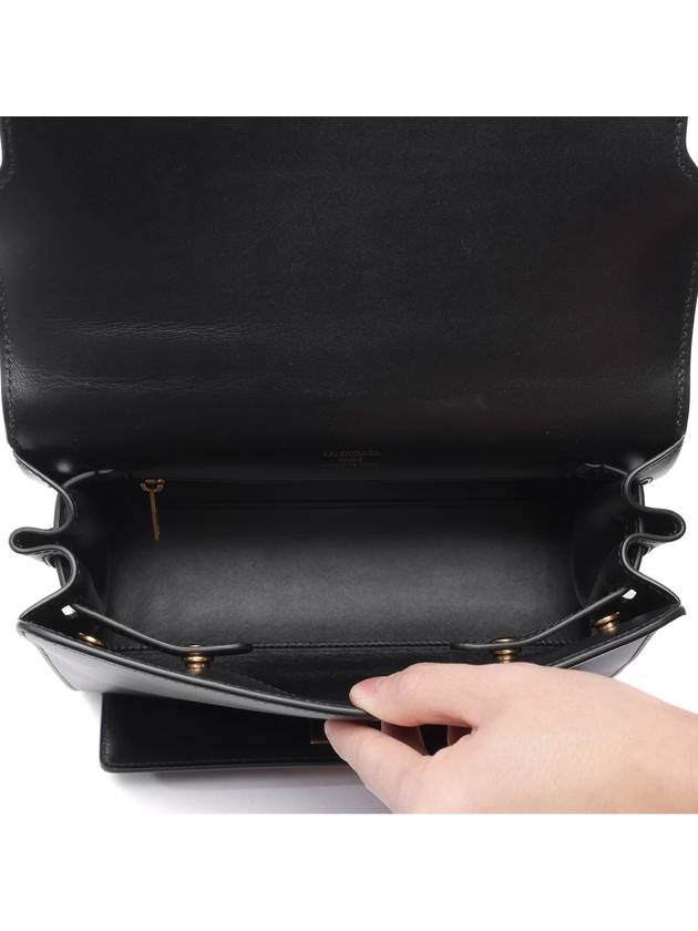 Luxury Balenciaga Small Money Tote Bag Black