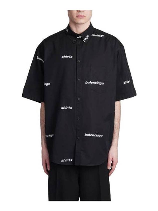 Luxury Balenciaga Raglan Cotton Polo Shirt Black White