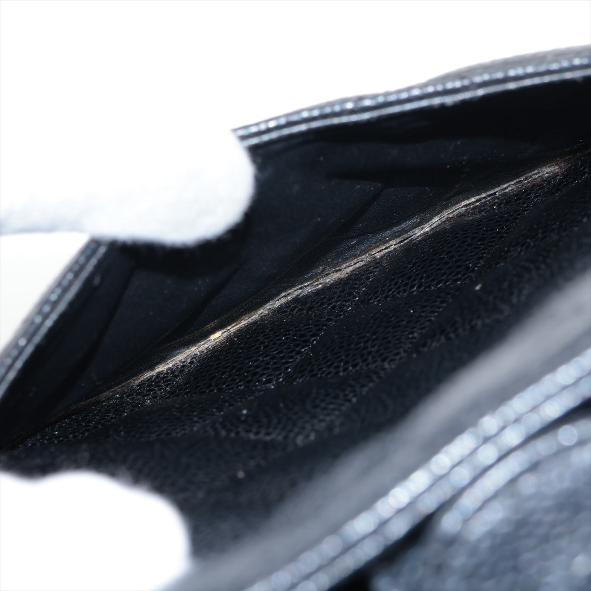 Chanel PST Caviar S Tote Top Bag Black Gold 8th