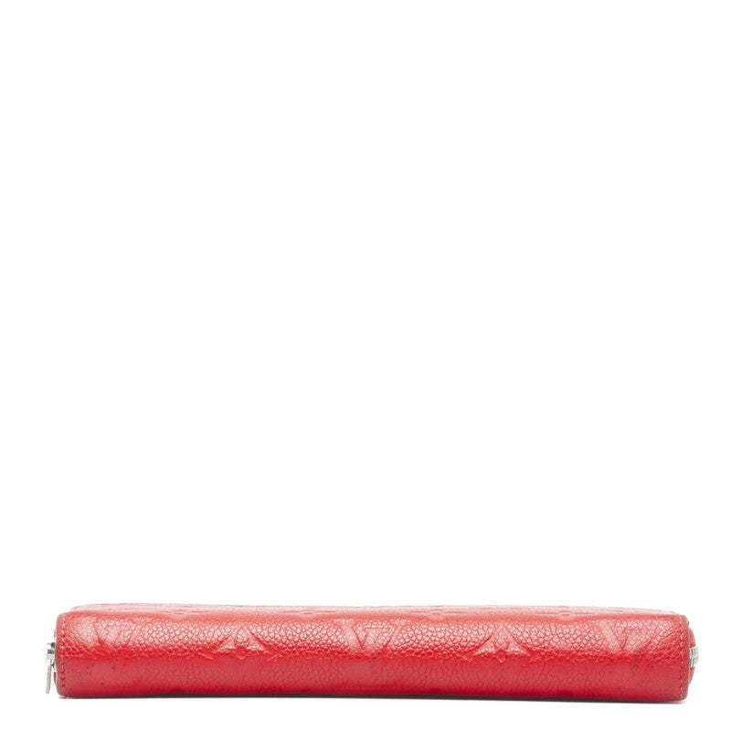 Louis Vuitton Monogram Amplant Jeep Wallet Long Wallet M61865 Triple Red Carfather Louis Vuitton
