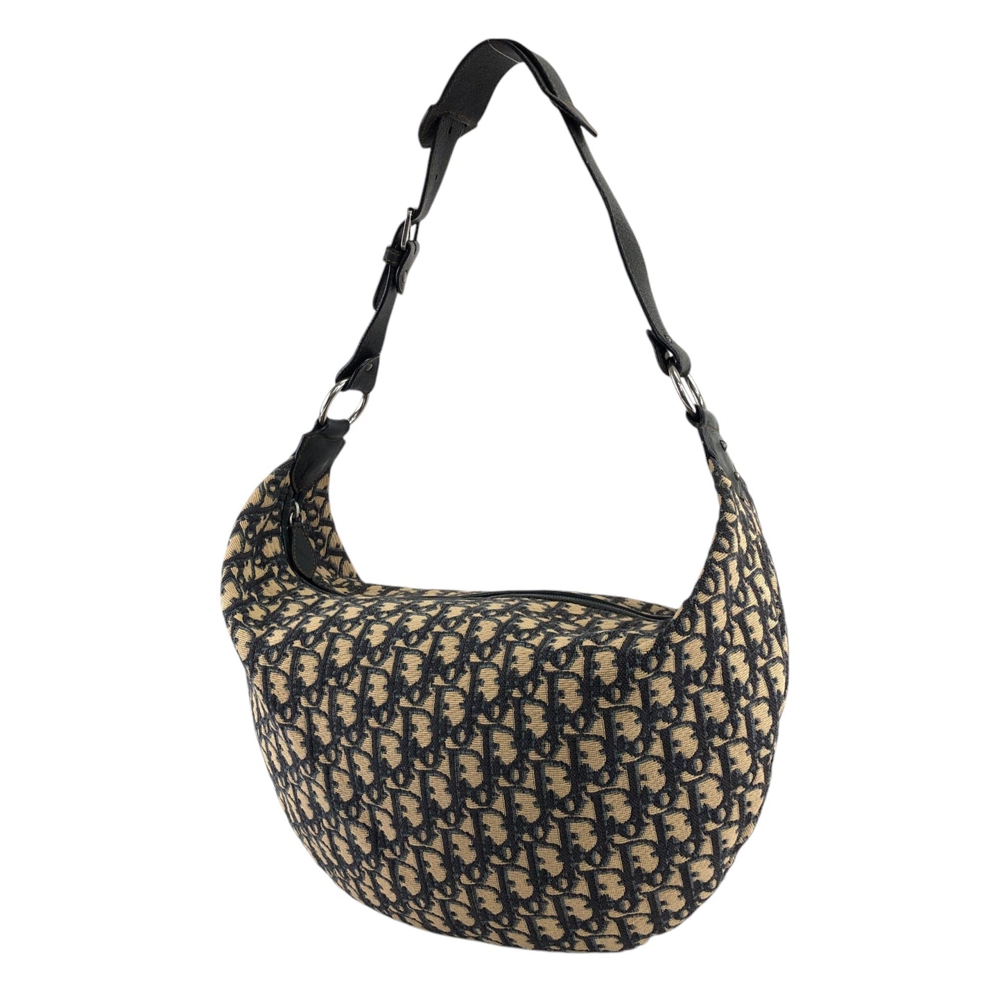 Christian Dior Trotter Shoulder bag Hobobag Navy Vintage emrsvh