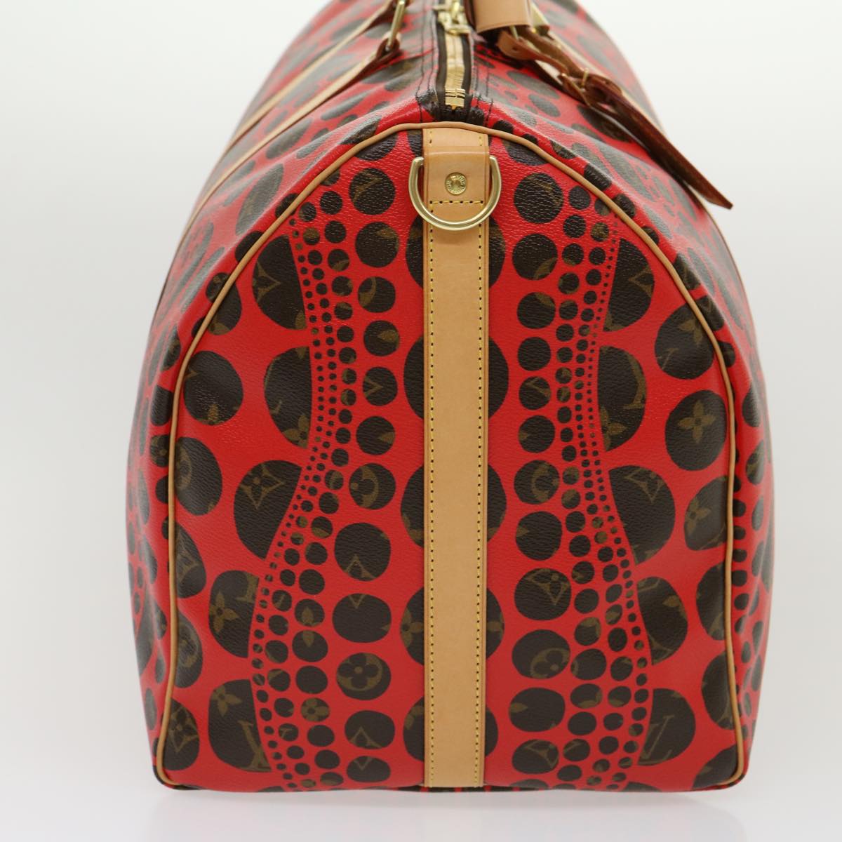 LOUIS VUITTON Monogram Yayoi Kusama Keepall Bandouliere55 Bag M40695 Auth 30515A