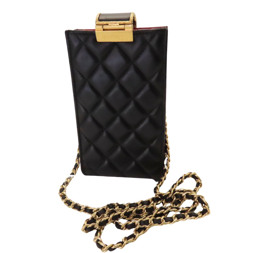 Chanel Coco Mark Lambskin Phone Case