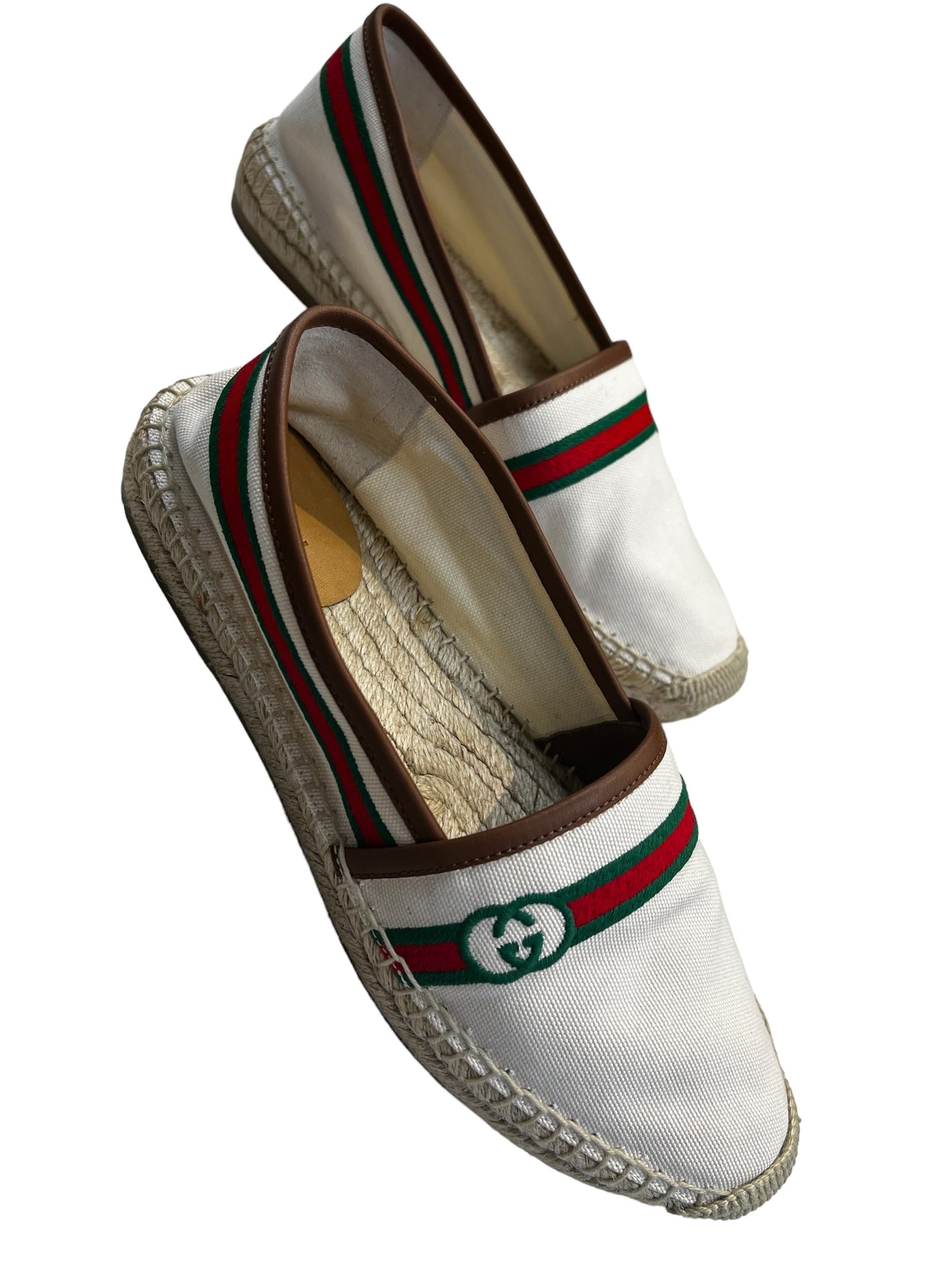 Cream Shoes Luxury Designer Gucci, Size 8.5
