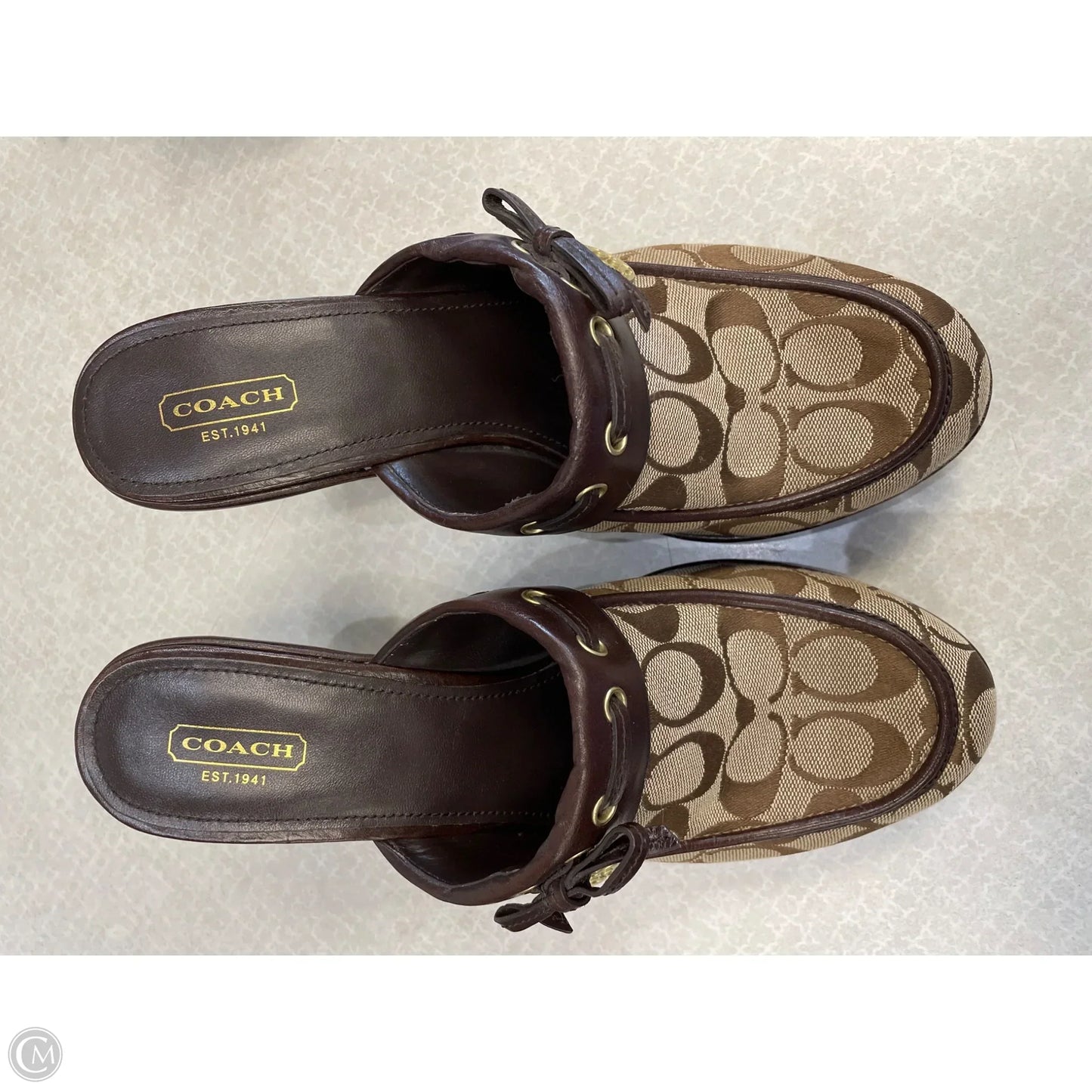 Shoes Designer By Coach In Brown, Size: 11