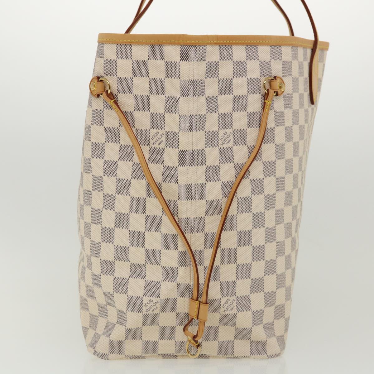 LOUIS VUITTON Damier Azur Neverfull GM Tote Bag N41360 LV 31476