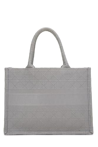Dior, Grey Canvas Book Tote Medium, Grey
