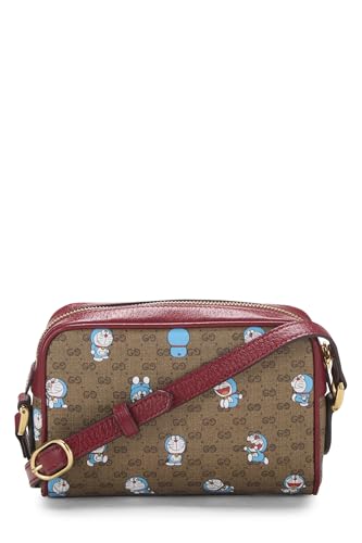 Gucci, Doraemon x Gucci Coated Canvas Crossbody Bag, Red