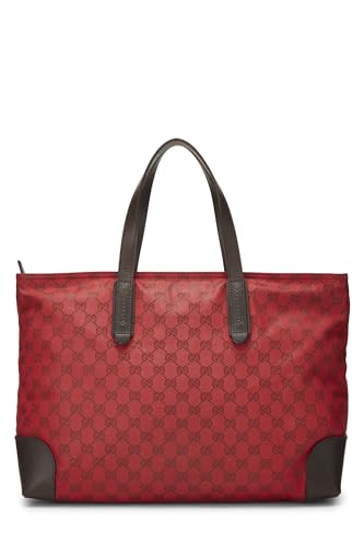 Gucci, Red GG Canvas Loop Tote Large, Red