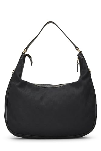 Gucci, Black GG Canvas Charmy Hobo, Black