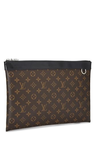 Louis Vuitton, Black Monogram Macassar Pochette Discovery, Black